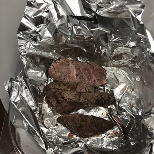 The steak I was given for my entree salad.