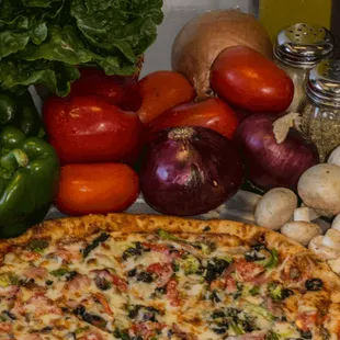 pizza, food