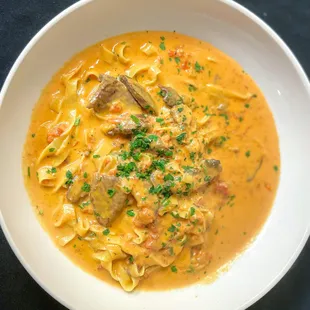 Fettuccine Tetrazini (Lunch Special Menu)