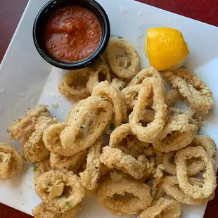 Calamari appetizer