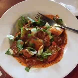 Small tossed salad with house.