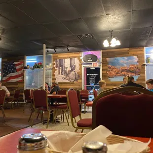 people sitting at tables