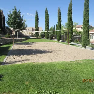 Beach volleyball court