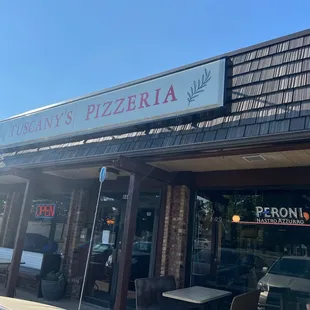 the front of the restaurant