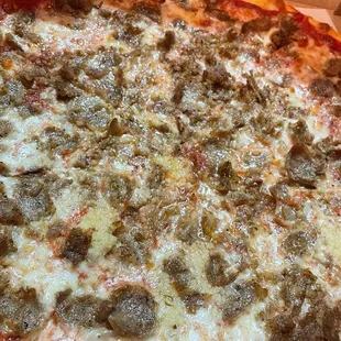 Pizza !!! Sausage and garlic pizza !!