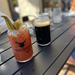 Bloody Mary and Onyx Stout