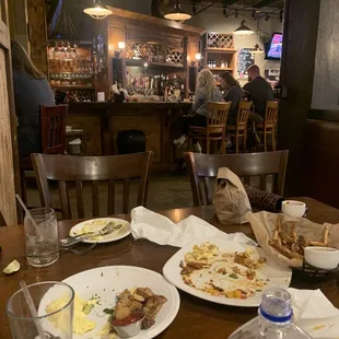 plates of food on a table