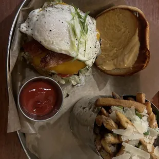 Buffalo egg burger