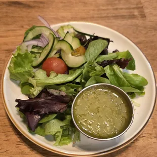 Salad; jalapeno lime dressing was on point