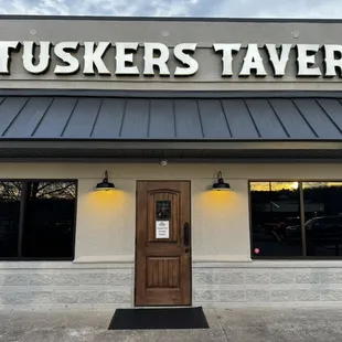 the front of the restaurant