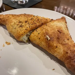 Spinach artichoke puffs (it came with four but we inhaled the first two lol)