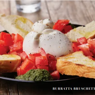 Fresh Burratta Bruschetta