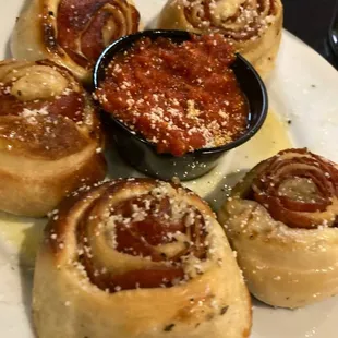 Pepperoni rolls....sooo good, sauce is a treat too!
