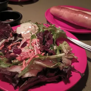 Side salad with balsamic dressing