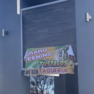 a sign for a restaurant