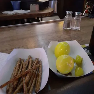 Pickled eggs. Just do it.