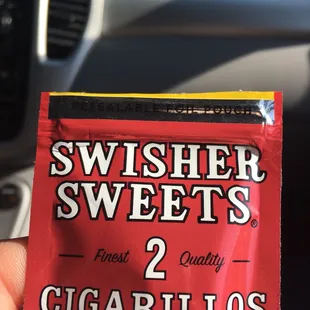 a packet of swisher sweets