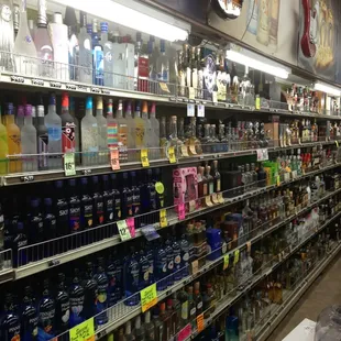 Great selection of liquor beer and wine