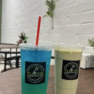 Mermaid Tail and matcha cake shake !!