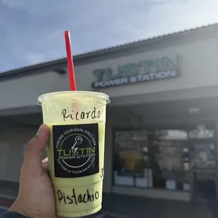 Trying the Pistachio protein shake today 10/10