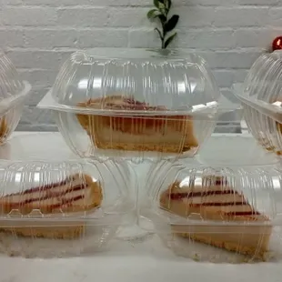 Protein Pie slices  8grs Protein 3grs sugar, 120 Cal