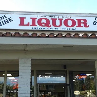 liquor store front