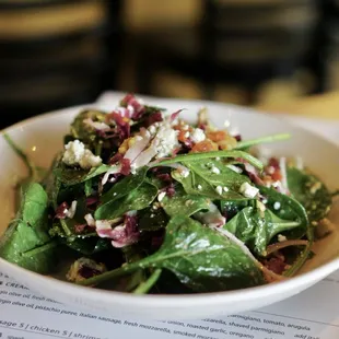 Sicilian Spinach Salad - IG: @nelson_eats