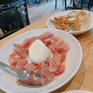 Prosciutto and burrata