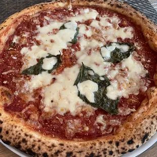 Bake at home pizza Margherita, just out of the oven