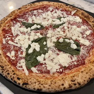 Bake at home pizza Margherita, ready for the oven