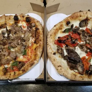 Left: Tutta Bella, Right: Grilled Eggplant