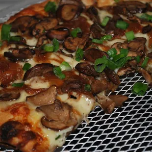 Our gourmet mushroom finished with truffle oil...Yummy!!