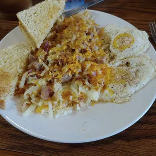 Hoe-Down stuffed hash browns