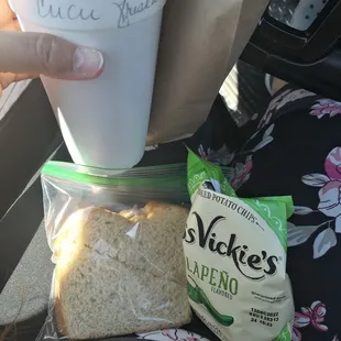 See, a sack lunch. Like mom used to make.