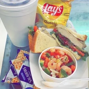 Grilled chicken sandwich combo