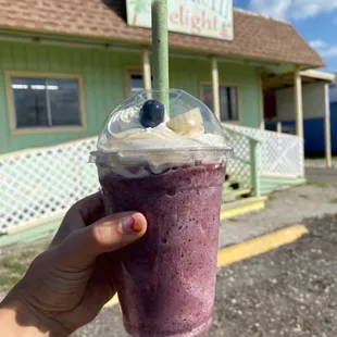 Blueberry banana smoothie