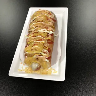 Colombian hot dog / perro caliente colombiano