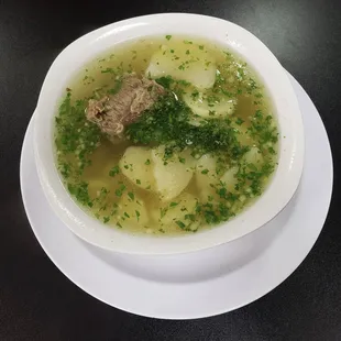 Beef rib broth / caldo de costilla de res