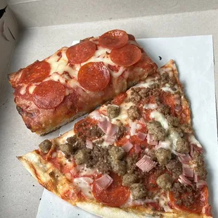 Meat Lovers and Sicilian Pepperoni
