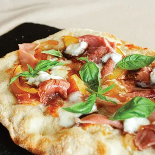 Peach &amp; Prosciutto Pizza
(Summer Pizza)