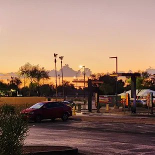 Standing out front after dinner.