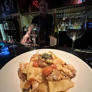 Pappardelle ai Porcini & Gamberi