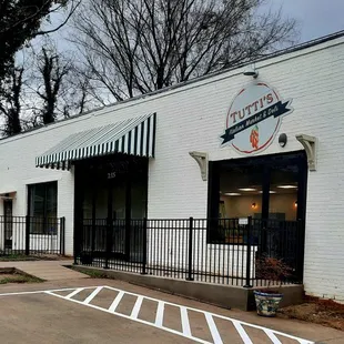 the outside of the building