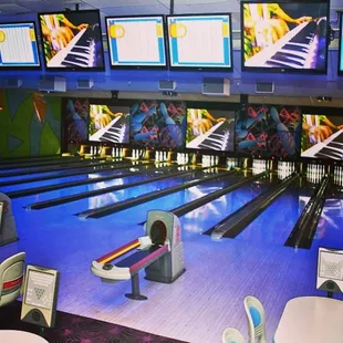 a bowling alley