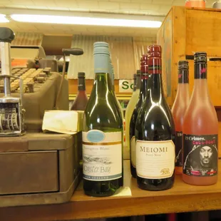 a variety of wines