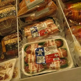 a variety of packaged foods