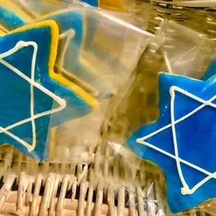 Hanukkah cookies here are yummy!!