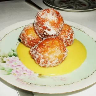 Donuts with orange cream