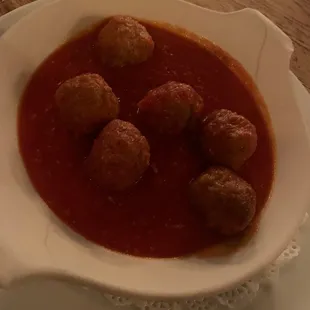 Side of meatballs...not great
