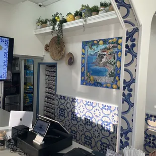 interior, sushi and sashimi